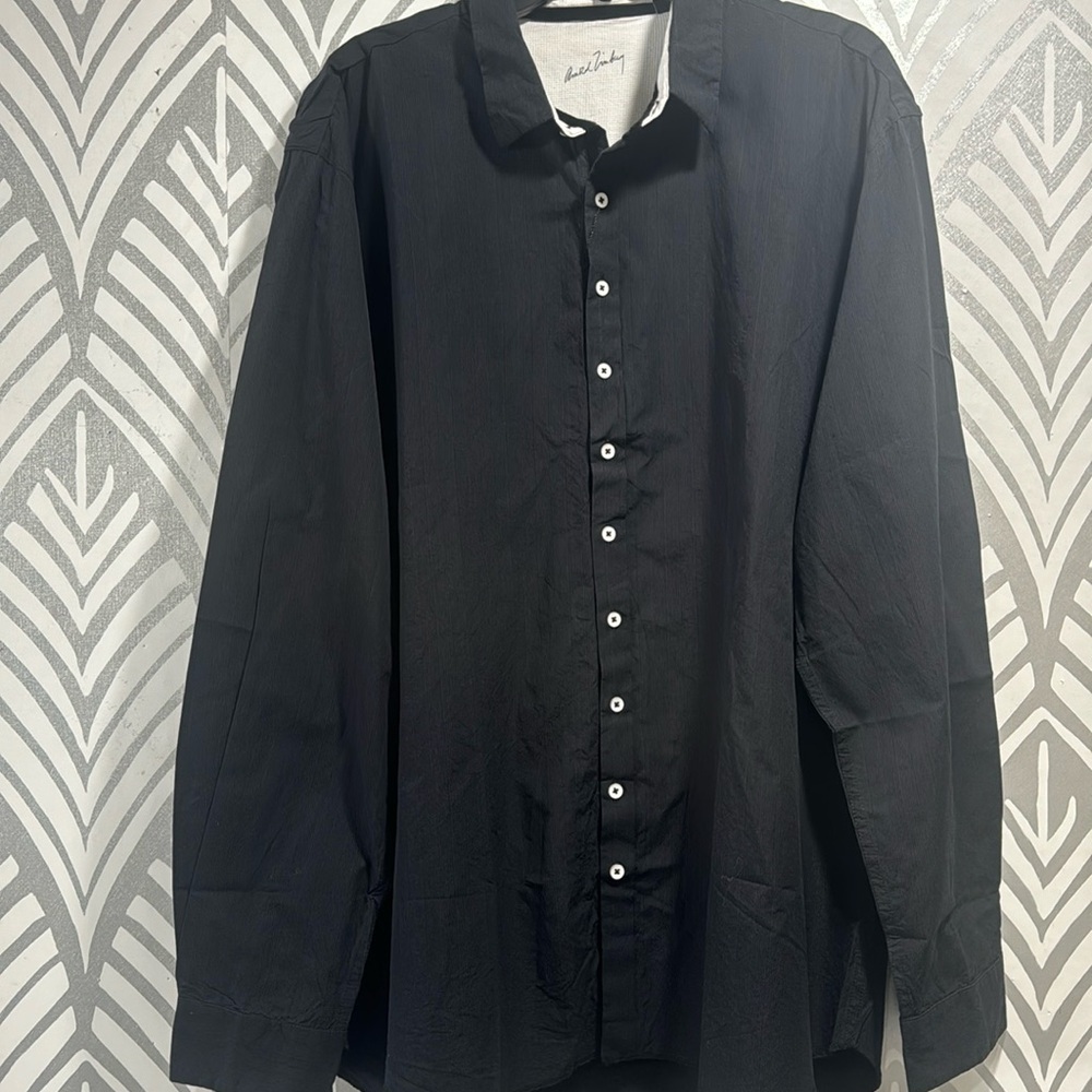 NWT Arnold Zimberg long sleeve button down cotton shirt